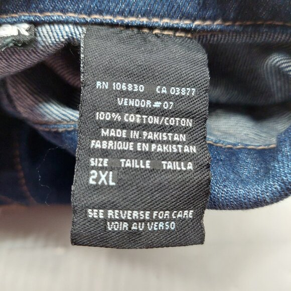 ROCAWEAR Mens Denim Jacket Size 2x Embroidery Length 30" - Picture 4 of 10